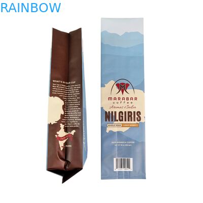 Valfli Özel Dik Durur Fermuarlı Kahve Çekirdeği Poşeti