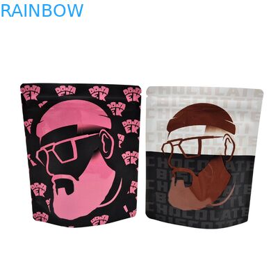 Tekrar kullanılabilir ısı mühürü 3.5g 1oz Mylar fermuar torbaları dik alüminyum folyo koku geçirmez Cali gıda depolama Mylar torbaları özel basılı