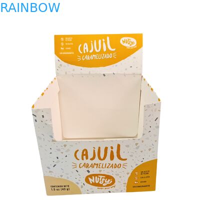 Özel Perakende Ekranı Kahvaltı için Katlanabilir 3.5g Kağıt Kutusu Anlık Kuru Meyve Fındık Tahıl Gıda Paketleri