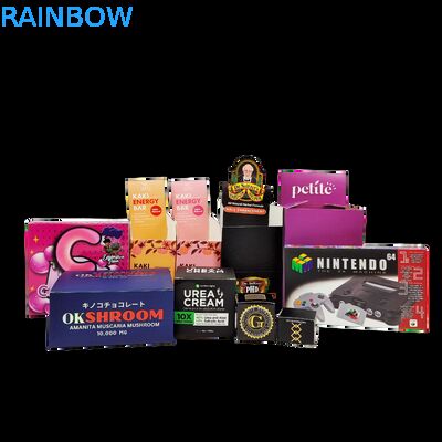 Perakende Teşhir Tezgahı için 350g Kartonlu Kişiselleştirilmiş Katlanabilir Kraft Kağıt Kutu