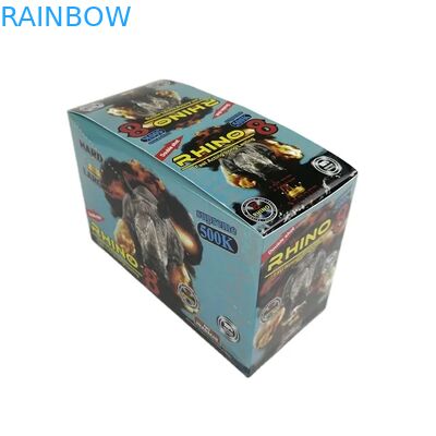 Toptan Satılan Özel Rhino 100k 150k 200k Kapsül Geliştirme Hapları Tıbbı Kağıt Görüntü Kutusu ile 3D Paketleme Kartı