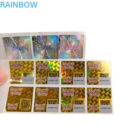 PVC Yapışkanlı Vinil PVC Kağıt Etiket Su Geçirmez UV Hologram Baskılı Kendinden Yapışkanlı Rulo Etiket Ambalaj Etiketleri