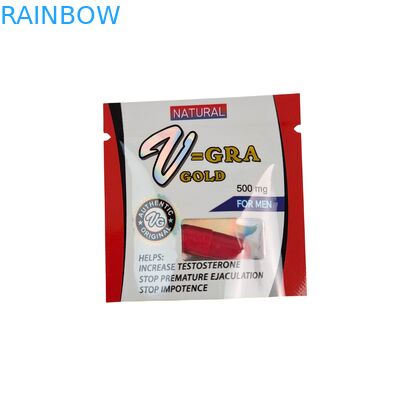 Gıda sınıfı ısı mühürlü plastik fermuar torbası tablet ve ilaç kapsülleri için özel boyutlar