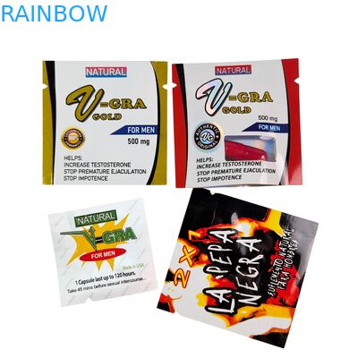 Gıda sınıfı ısı mühürlü plastik fermuar torbası tablet ve ilaç kapsülleri için özel boyutlar