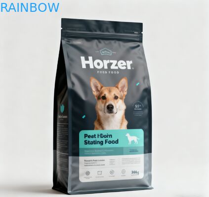 Custom Printed Recyclable Pet Food Pouch with Resealable Ziplock and 50-200microns Thickness