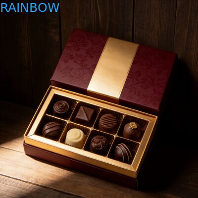 Özel Logo Kişiselleştirilmiş Çikolata Hediye Kutusu Ambalaj Şeker Çikolata Kozmetik Kutusu Boş Çikolata çubuğu Kutusu