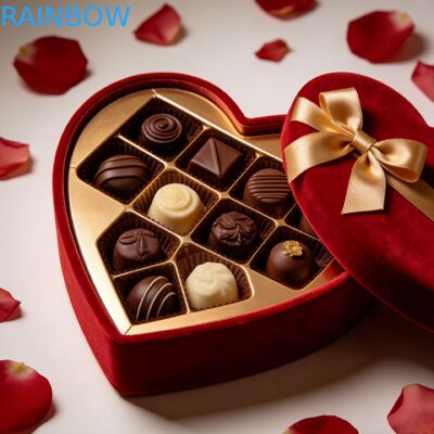 Özel Lüks Mat Karton Biyolojik Olarak Parçalanabilir Çikolata Hediye Kutusu, İç Katmanlı Katlanabilir Ambalaj Kutusu