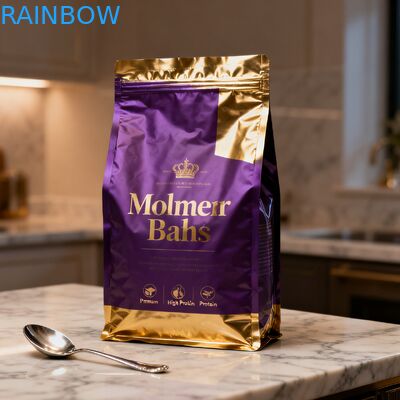 Özel Biyodegradable Hayvan Yemleri Gıda Ambalajı Mylar Torbalar Side Gusset Pocket Dog Cat Pet Food Zipper Bag with Valve