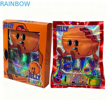 Atıştırmalık Paketleme için Özel Baskılı 3.5g Yeniden Kapatılabilir Mylar Poşetler Dik Durabilen Ambalaj Poşetleri