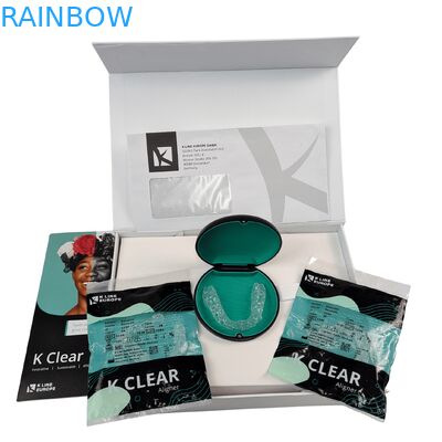 Özel Lüks Manyetik Diş Dizleri Kit Kutusu 350g Kalınlığı Ortodontik Aligner Paket Kutusu