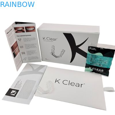 Özel Lüks Manyetik Diş Dizleri Kit Kutusu 350g Kalınlığı Ortodontik Aligner Paket Kutusu