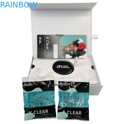 Kişiselleştirilmiş Logo Diş Damatları Kit Kutusu Ortodontik Aligner Paket Kutusu Kağıtla Diş Ekle Aligner Paket Kutu
