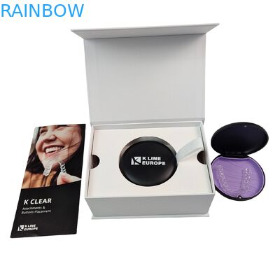 Kişiselleştirilmiş Logo Diş Damatları Kit Kutusu Ortodontik Aligner Paket Kutusu Kağıtla Diş Ekle Aligner Paket Kutu