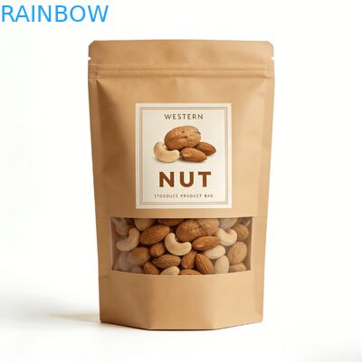 Yüksek Kaliteli Özel Dijital Baskılı Geri Dönüşümlü Plastik Gıda Ambalaj Torbası Isı Yalıtımlı Ayakta Duran Kese