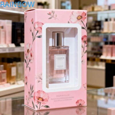 Şeffaf Pencereli Özel Taşınabilir Hediye Kağıt Kutusu Şekerli Kurabiyeler Çörek Kutusu Tutma ile Kağıt Kutuları