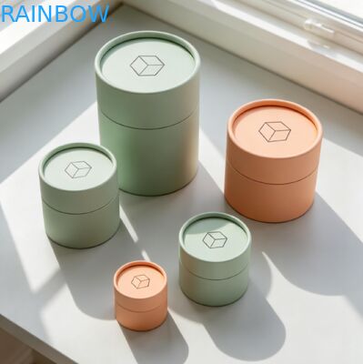 Biyolojik olarak ayrıştırılabilir özelleştirilebilir boyutlu hediye kutusu ambalajı için gıda kalitesi güvenli kraft kağıt tüpü