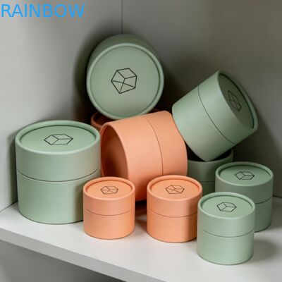 Ekoloji dostu, biyolojik olarak parçalanabilir, özelleştirilebilir silindir ambalaj tüpleri ve gıda kalitesi güvenli kozmetik ve parfüm ambalajları için kağıt kutuları