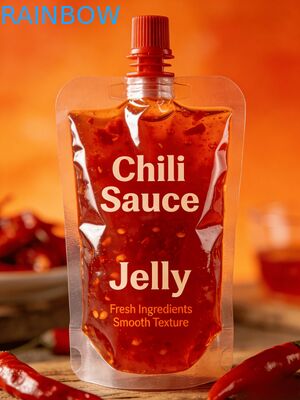 Sızdırmaz Emzik Pouch150ml 200ml 300ml Doypack Gıda Sınıfı Biber Sosu Jöle Suyu Bebek Maması Çantası Stand Up Emzik Kese