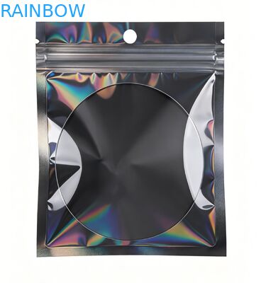 Özel Baskı Geri Dönüştürülebilir PVC Plastik Mat Üç Yan Dükkanlı Yeniden Kapanabilir Ambalaj Torbası