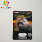 Normal Boyutlu Blister Kart Ambalajı, 2 Delikli Kağıt Kartı Ambalajı Rhino Tipi
