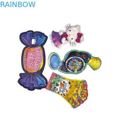 Özel basılı koku geçirmez çocuklara dayanıklı Mylar çantaları atıştırmalık ve gıda ambalajları için