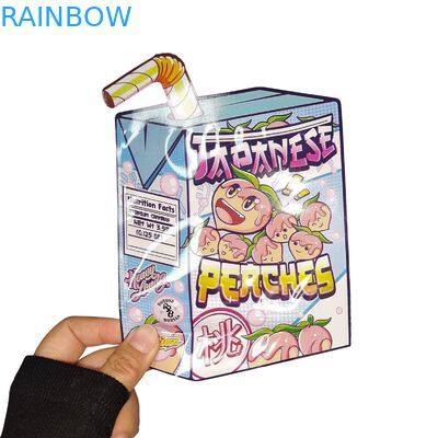 Özel basılı koku geçirmez çocuklara dayanıklı Mylar çantaları atıştırmalık ve gıda ambalajları için