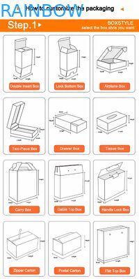 Özel Ekoloji Dostu Katlanabilir 350g Kalınlıklı Karton Dönüşüm Kutusu Mücevher Giysi Ayakkabılar Saatler