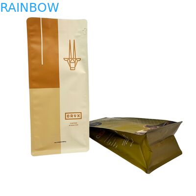 Gıda sınıfı kokusuz, kahve ve atıştırmalık ambalajı için 120 mikronluk ayakta duran poşet