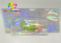 Lazer Mylar folyo kılıfı oje için temizle tarafı ile glitter toz ambalaj kozmetik hologram folyo ambalaj poşetleri