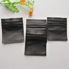 Çocuk Proof Mylar Zip Kilit Çantaları Plastik Mat Siyah Sakızlı Şeker Ot Ambalaj