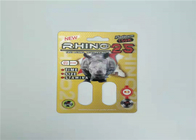 Su geçirmez Blister Kart Ambalaj Rhino 99 50k Erkek Geliştirme Hapları 3d Efekti Ekleme Kartı