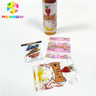 Renkli Baskılı PVC PET Kol Etiketleri Küçültmek Cam Şişe Fincan Tüp Etiketleri Etiket