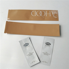 Beyaz baskılı cilt bakımı kozmetik ambalaj poşetleri logo özelleştirilmiş sıvı nemlendirici poşetler