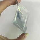 Açık Ön Gravür Baskı CMYK Renkli Plastik Holografik Torbalar