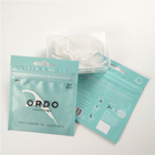 Düşük MOQ açık ön diş ipi delikli plastik torbalar alüminyum folyo dijital baskı fermuarlı kilit torba ambalajı