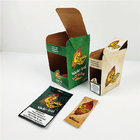Yaprak Ambalaj için Özel Baskılı Logo Katlama Puro Sarma Kraft Kağıt Kutusu