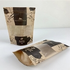 Dijital Baskılı Stand Up Torba Kraft Kağıt Koku Korumalı Çantalar Pencereli Gıda Ambalajı Doypack
