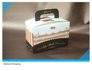 Güzel ve Çekici Kek Paketleme Kağıt Kutu Ambalaj Paketleme Kolu
