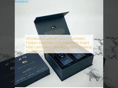 Toptan Özel Lüks Kozmetik Klasörleri Manyetik Hediye EVA Köpük Ekleme Mat Laminasyon Biyolojik Olarak Bozunur Malzeme Parfüm El Sanatları İçin