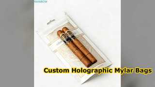 Özel Holografik Mylar Çantalar - Yeniden Kapatılabilir ve Biyolojik Olarak Parçalanabilir