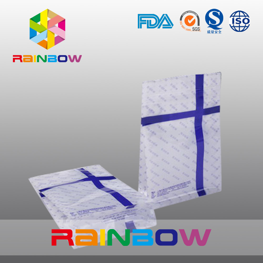 Gravür Baskılı Düz ​​Tabanlı Plastik Torbalar Paketleme Kilitli Gıda Sınıfı