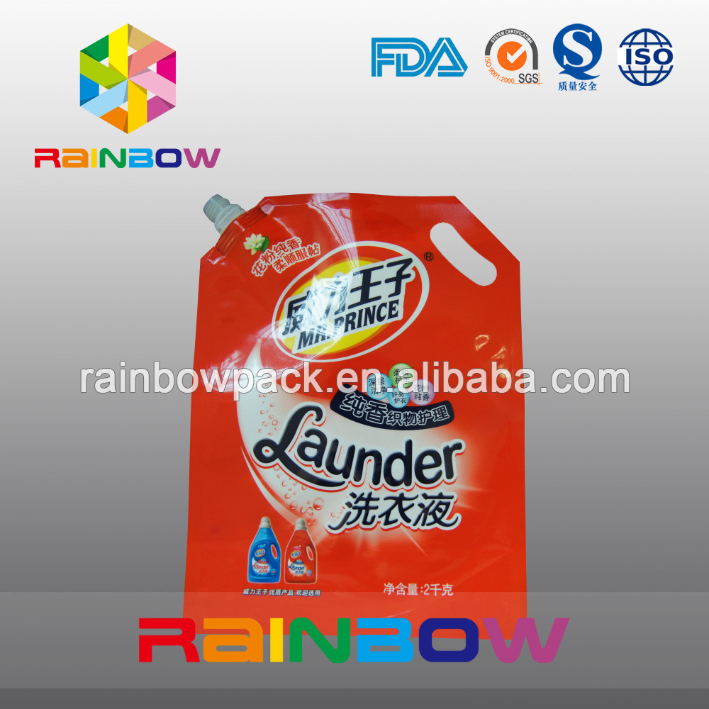 Bacalı Kılıfı Ambalaj Stand Up / Çamaşır Deterjanı Doypack ile Spout Ambalaj