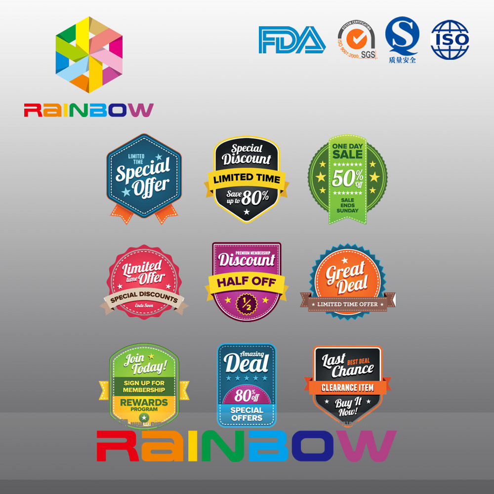 Kağıt Mıknatıs Etiket Kağıt Etiket, Sağlık Gıda İçin Düzensiz Serigrafi Şarap Etiketi