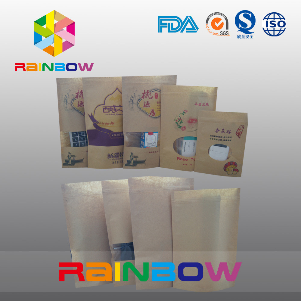 Özel Baskı Kağıdı Snack Bag Paketleme, Kilitli Gıda Sınıfı Snack Doupack