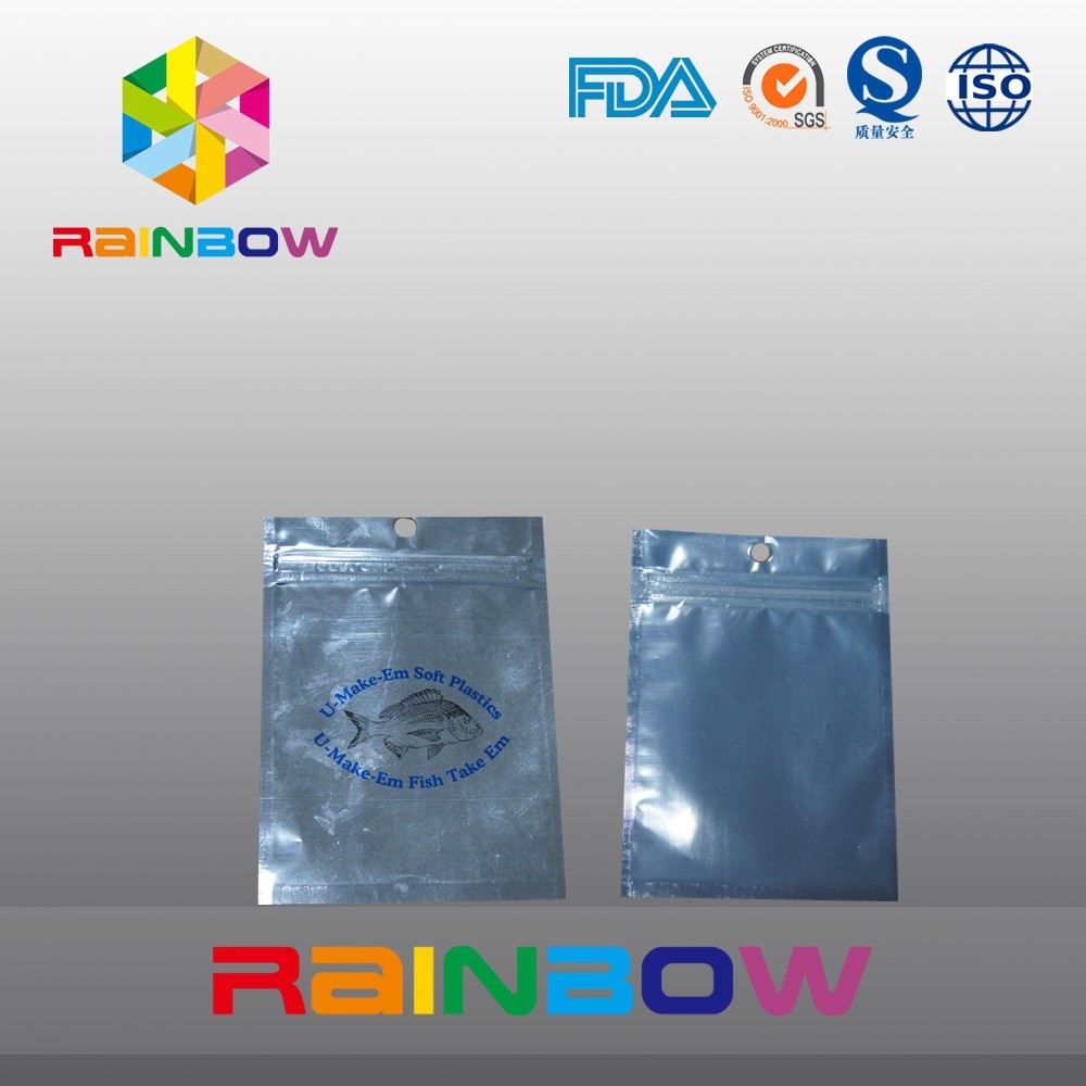 Fermuar, Balıkçılık Bait Çanta ile Ön Şeffaf Arka Folyo Pet Gıda Kılıfı