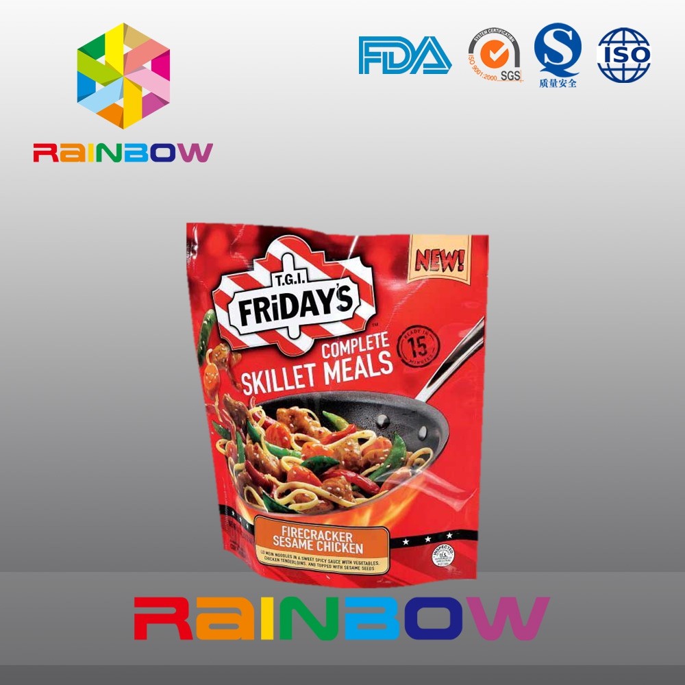 Gıda Sınıfı Kendinden Ayaklı Kilitli Plastik Torbalar Paketleme Torbası