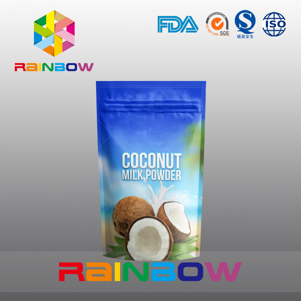 Kilitli alüminyum folyo protein tozu ambalaj alt köşebent çanta ayağa