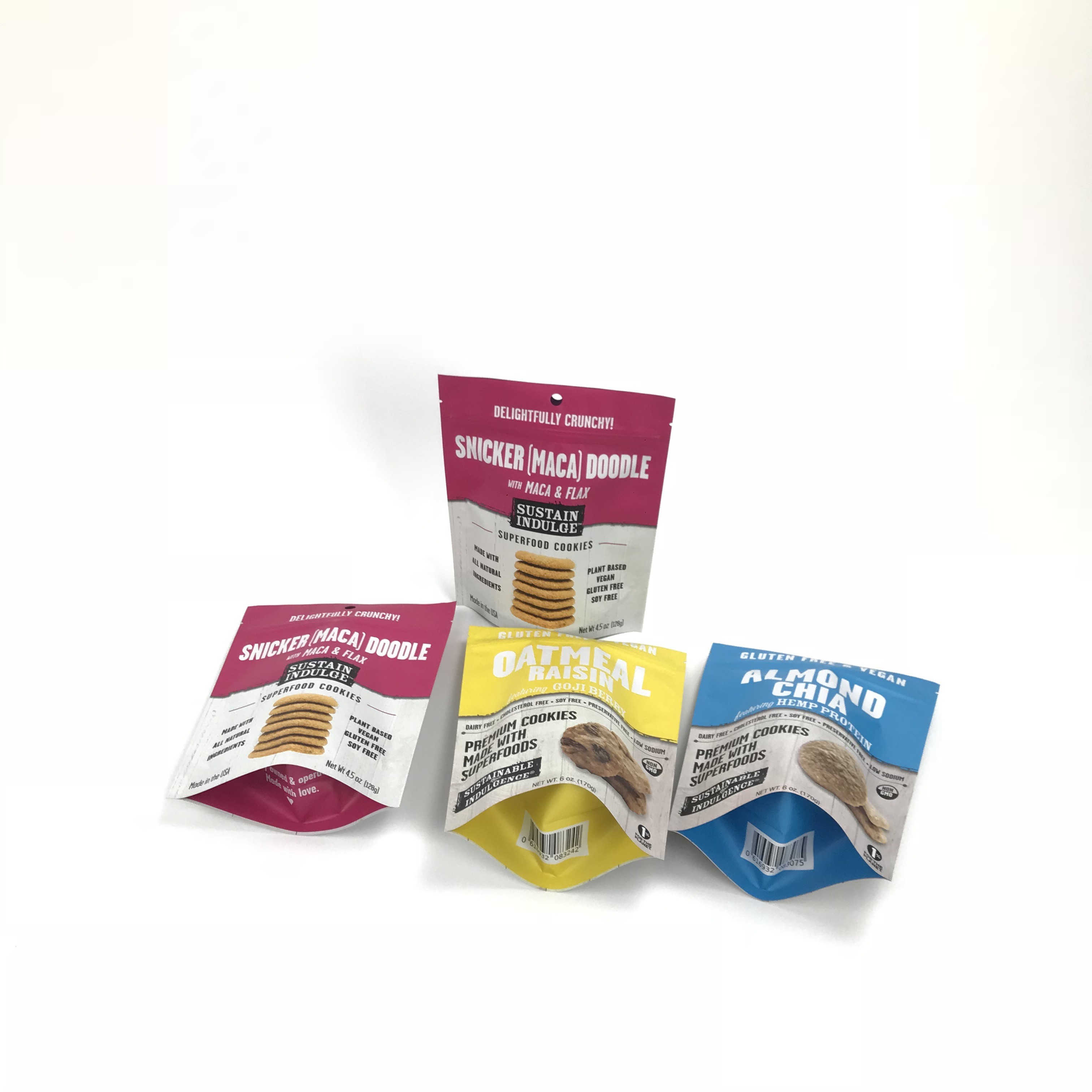 3.5g Koku Korumalı Kilitli Stand Up Torbalar Şeker Şekerli Kurabiye Plastik Ambalaj Kılıfı