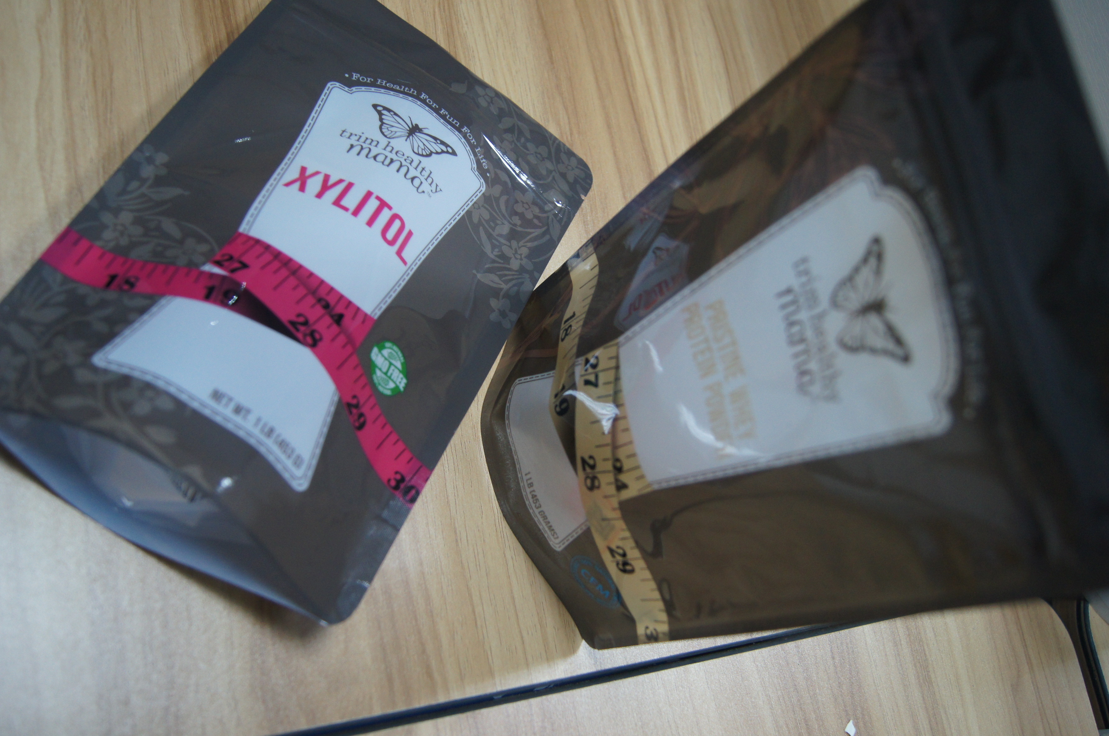 Stand Up Plastik Protein Tozu / Şeker / Tatlandırıcı Özel Paketleme Çantası Kilitli