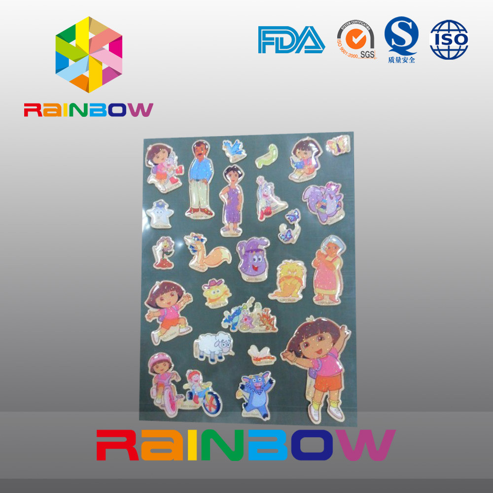 Renkli Canlı Düzensiz Ekonomik Geri Dönüşümlü Özel Kağıt Etiketleri Şişe / Plastik Torba